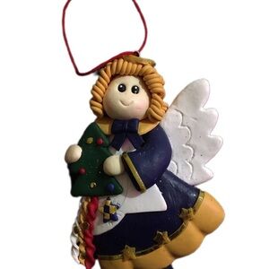 Angel Christmas Ornament with Tree